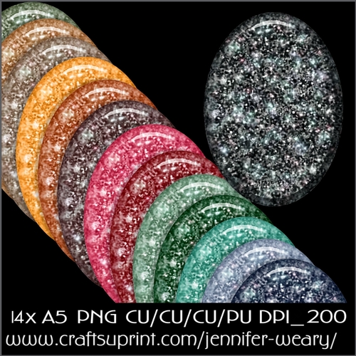 Glassy Glitter A5 Mats-Cozy 