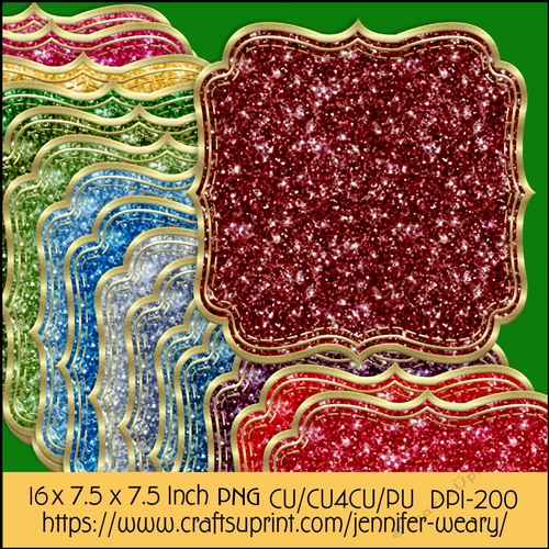Christmas Glitters Christmas Time 2 Mats