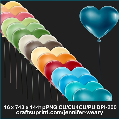 20 Lifes Beachy Heart Balloons