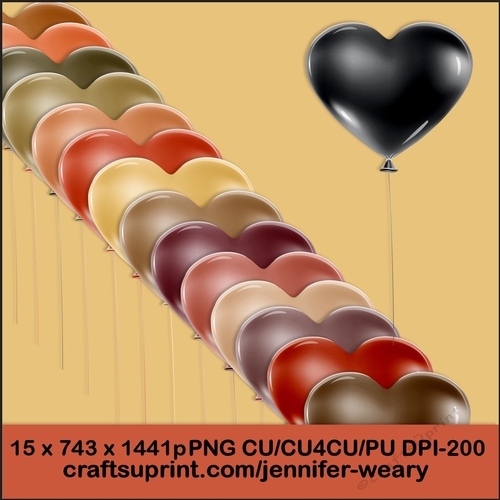 Woodland Heart Balloons