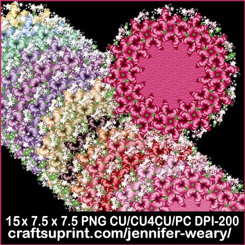 butterfly Round Mats-Sweet