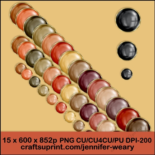 3 Pearls Gold Borders-Woodlands