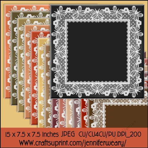 Butterfly Lace Backgrounds-Woodlands
