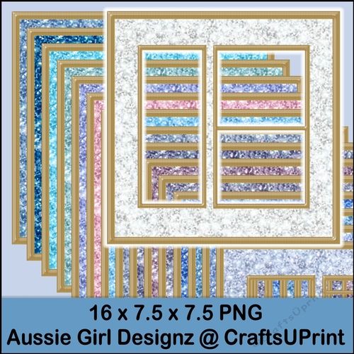 Glittering Window Frames-Winter Wonderland