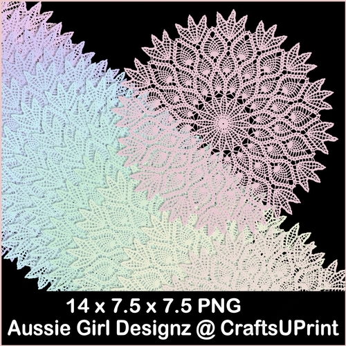 Elegance Doily Mats-Candy Floss
