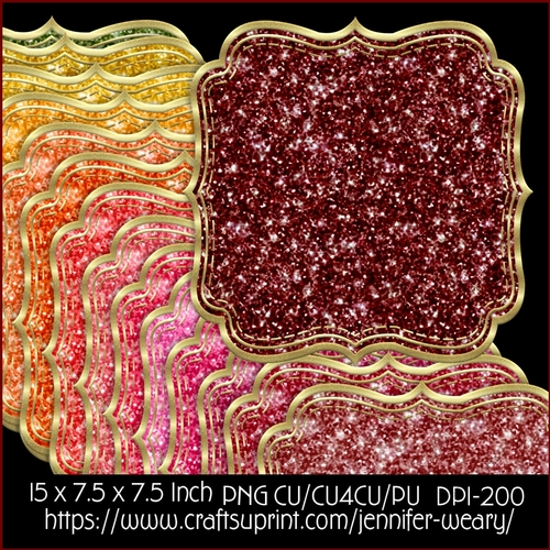 glitter Mats-Flower Beauty