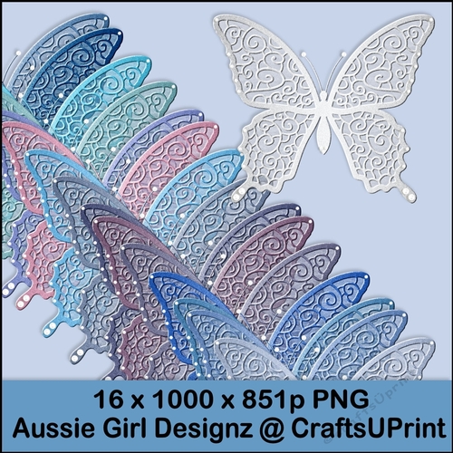 Glittering Butterfly Pearls-Winter Wonderland