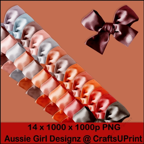 Flamingo Feather Bows