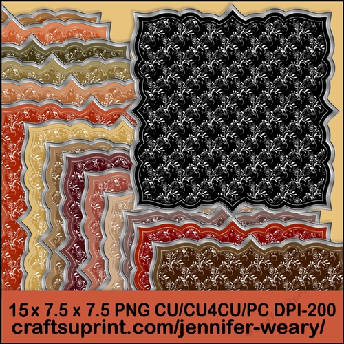 Silver Edged Accent Mats-Woodlands