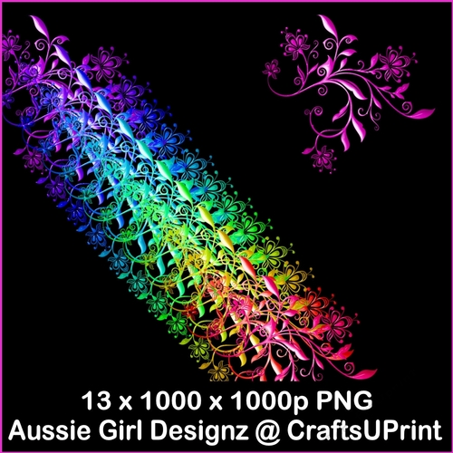 Neon Rainbow Ornaments 3