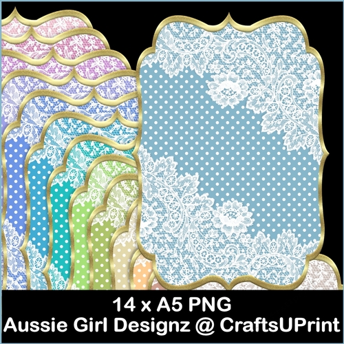 Dot n Lace A5 Mats-Cute