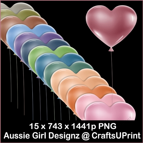 Unique Hearts Balloons 