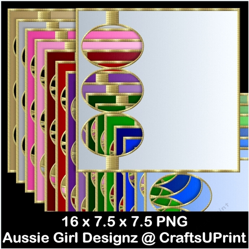 3 Oval Rings Frame Backgrounds-Christmas Time