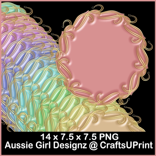 Golden Sateen Mats-Candy Floss b