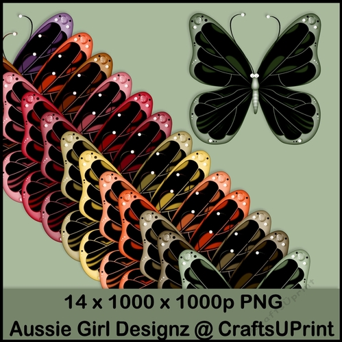 22 Autumn Fall Light Butterflies