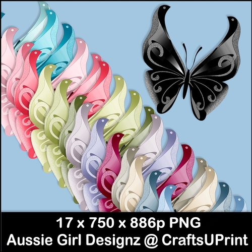 Glittering Butterflies 2