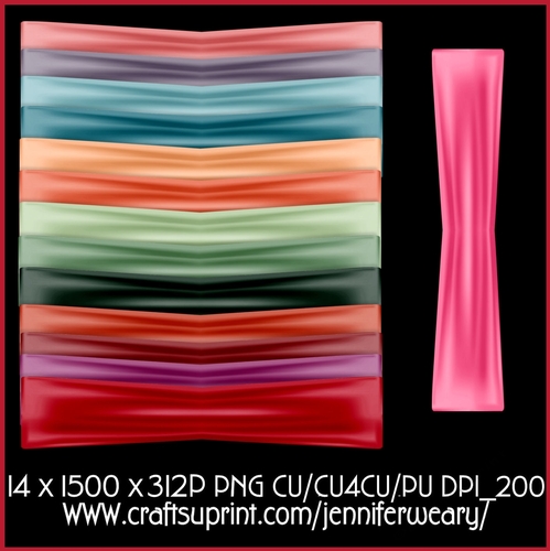 Ribbon Wraps-Succulants Bright