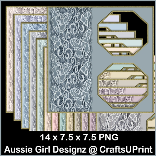 Butterfly Octagon S Border Neutral
