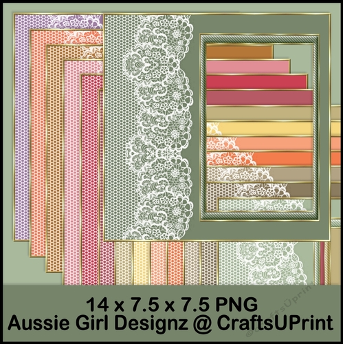 Lace n stripped Frames-Autumn Fall Light