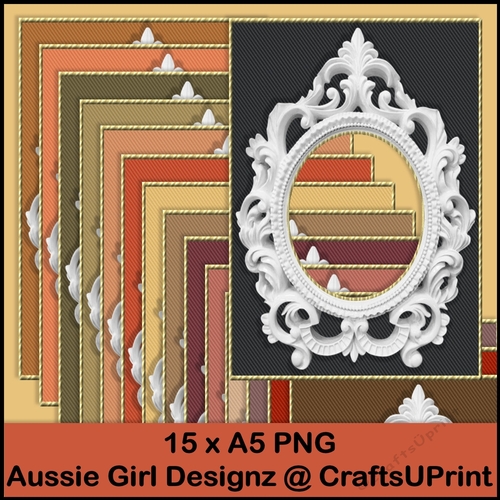 Ceramic Frame Backgrounds A5-Woodlands