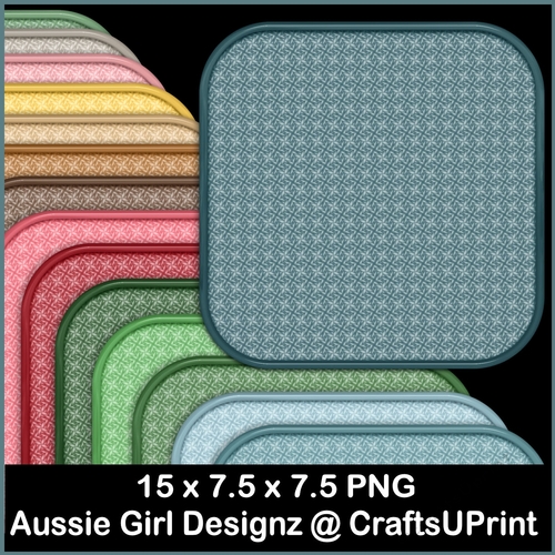3 Patterned Mats-Candyland