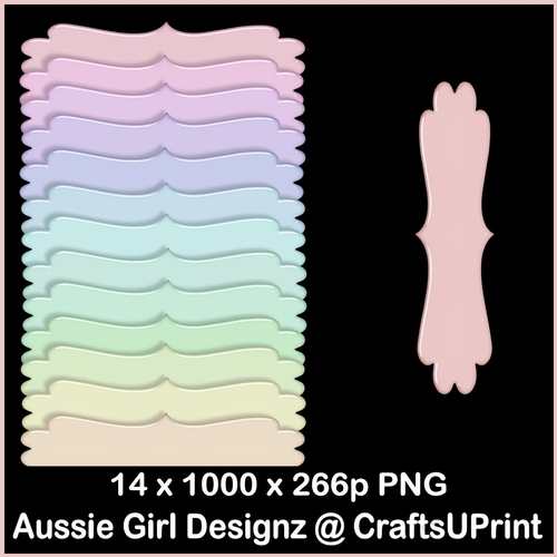 24 Candy Floss Sentiments