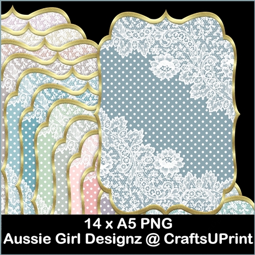 Dot n Lace A5 Mats-Succulants