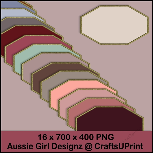 Butterfly Octagon Sentiments-Dusty