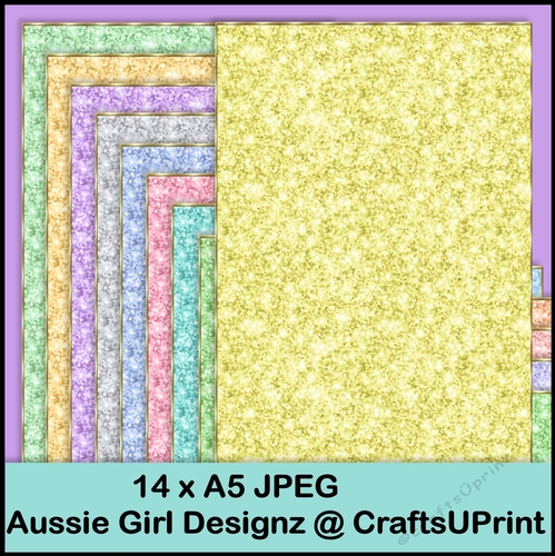 Glitter A5 Backgrounds-Spring Light