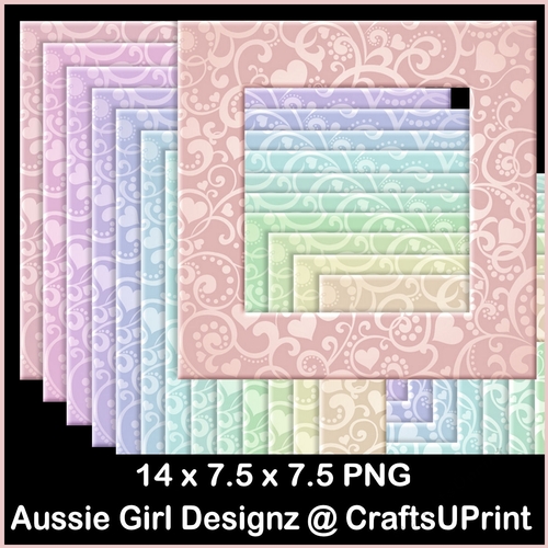 Heart Swirl Frames-Candy Floss