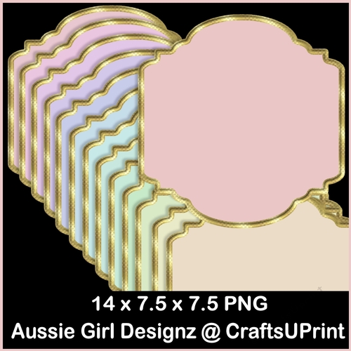 24 Candy Floss Mats
