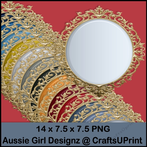  Gold Fancy Edged Mats-Winter