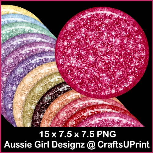 Glassy Glitter Mats-Sweet
