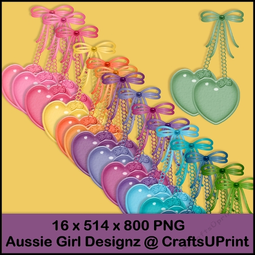 Easter Double Hearts