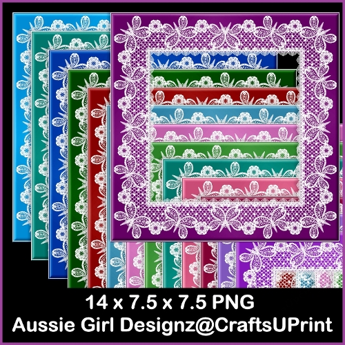 Butterfly Lace Frames-christmas Wishes
