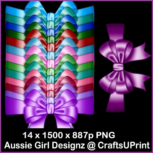 christmas Wishes Wrap around bows