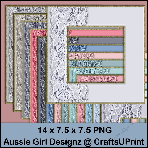 Butterfly side border Frames-Frozen Berries