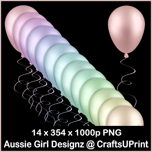 25 Candy Floss Balloons