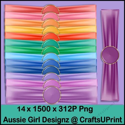 Ribbon Wraps with Brads-summer 