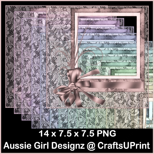 Bow Frame Background-Candy floss