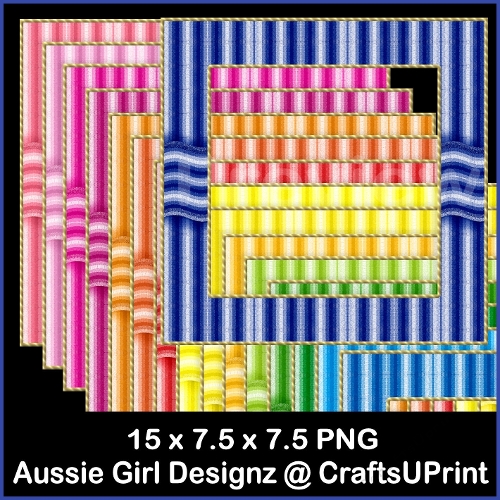 Wave Stripe Frames-Colorful