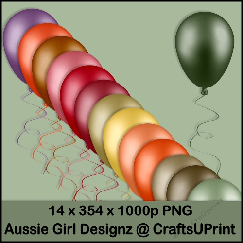 25 Autumn Fall Light Balloons