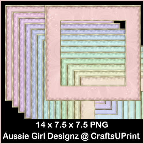 Outward Swirl Frames-Candy Floss
