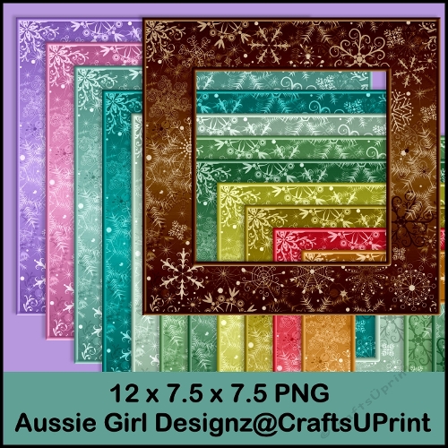 All Sort Snowflake Plain Frames-Deck the Halls