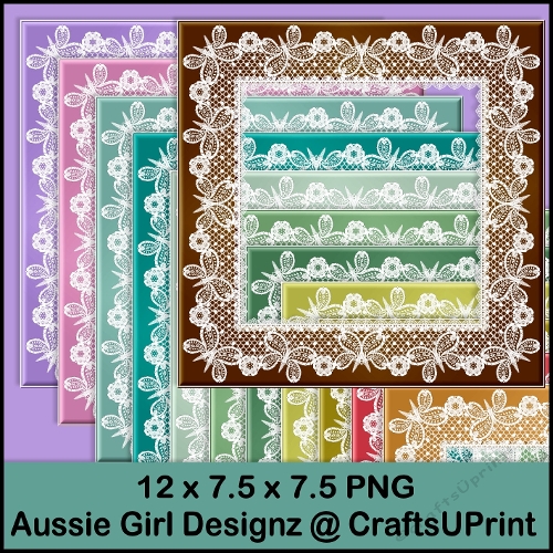 Butterfly Lace Frames-deck the Halls