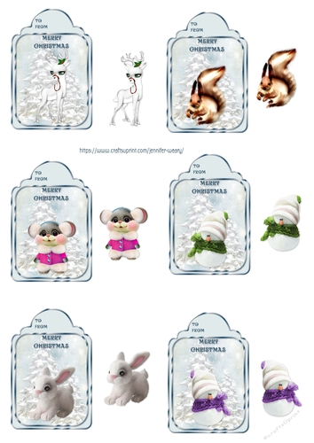 Winter Friends Tags