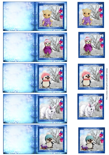 Winter Friends gift tags 2
