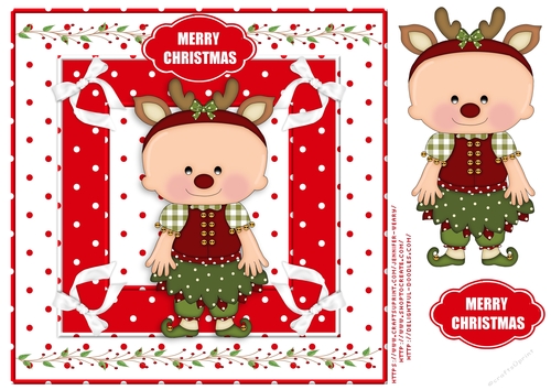 Reindeer Baby Girl
