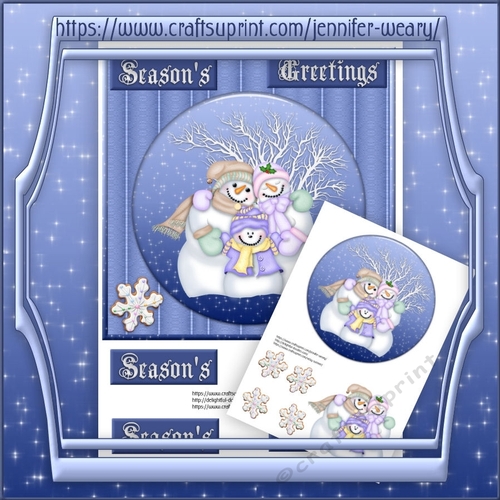 Snow Family Pastel