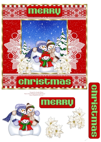 Happy Snow Family
